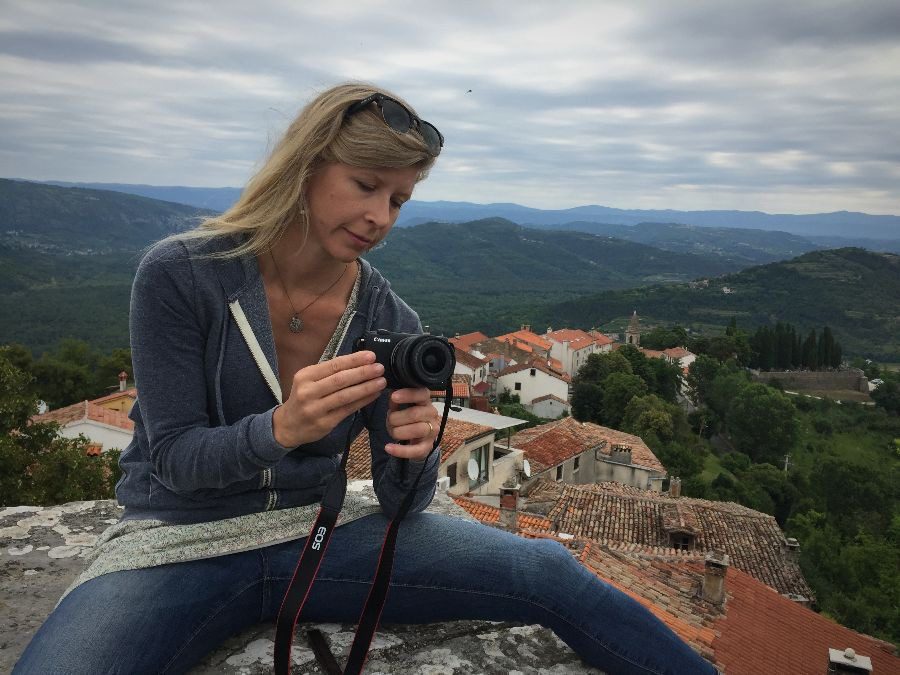 2018 European travel review: Photographer atop ancient walls in Motovun
